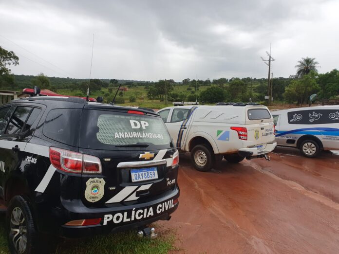 Polícia Civil, com apoio da Polícia Militar, prende envolvidos em triplo homicídio ocorrido em Anaurilândia