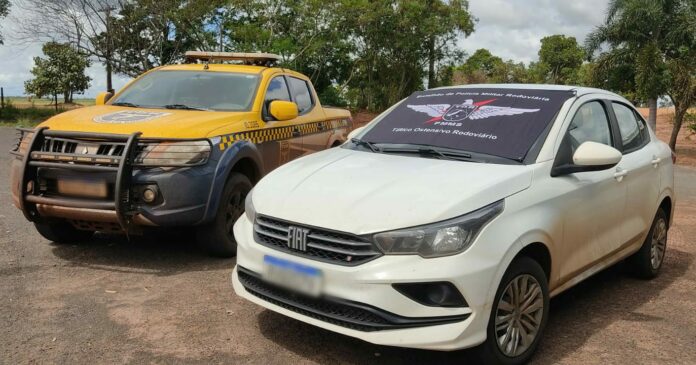 Veículo furtado em Guarulhos é recuperado pela Polícia Militar Rodoviária em Amambai