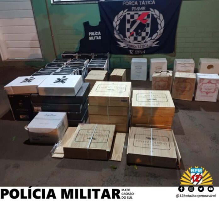 12º BPM – Policia Militar de Naviraí e Mundo Novo apreendem produtos em Descaminho – 50 Mil