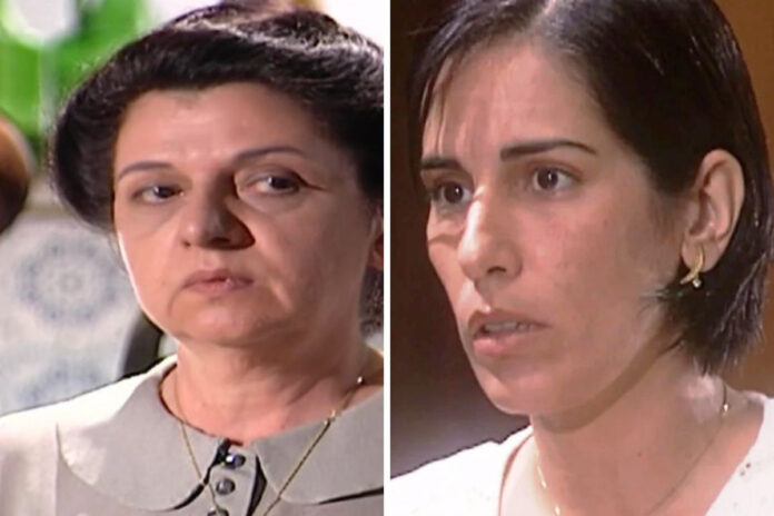 Judite (Walderez de Barros) e Rafaela (Gloria Pires) em O Rei do Gado