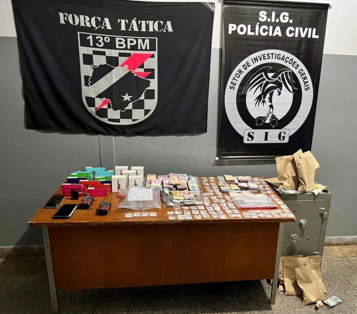 POLÍCIA CIVIL em Paranaíba, em Ação Conjunta com a PM, Prende Acusado de Tráfico de Drogas e Crime Conra as Relações de Consumo