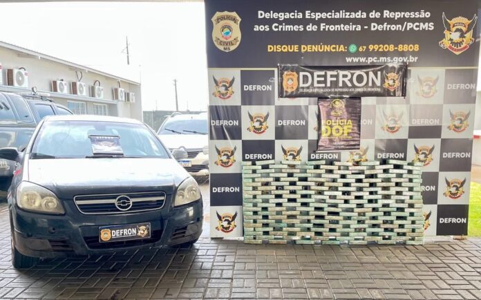 POLÍCIA CIVIL/DEFRON, no âmbito da operação Horus, com apoio do DOF, apreende 150kg de pasta base de cocaína