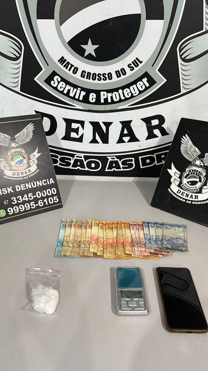 POLÍCIA CIVIL/DENAR Prende Homem em Flagrante Delito por Tráfico de Drogas