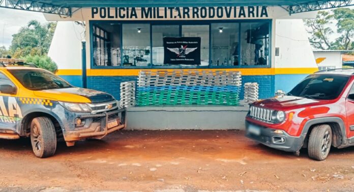 Polícia Militar Rodoviária apreende 337 kg de maconha e recupera veículo roubado