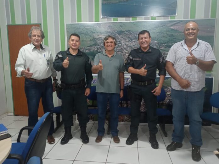 Polícia Militar participa de reunião com autoridades na cidade de Brasilândia-MS