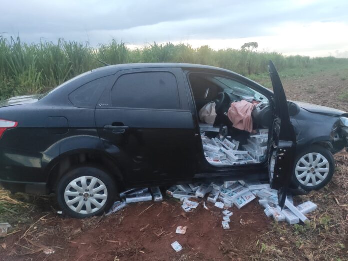 Veículo furtado em Santo André/SP é recuperado pela Polícia Militar Rodoviária em Maracaju