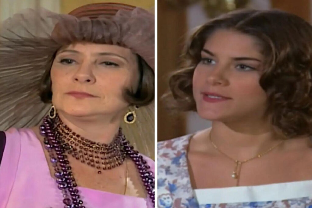 Jezebel (Elizabeth Savalla) e Olga (Priscila Fantin) em Chocolate Com Pimenta