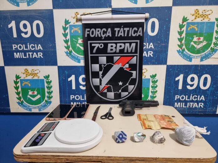 Em Aquidauana, Polícia Militar apreende três adolescentes infratores por tráfico de drogas