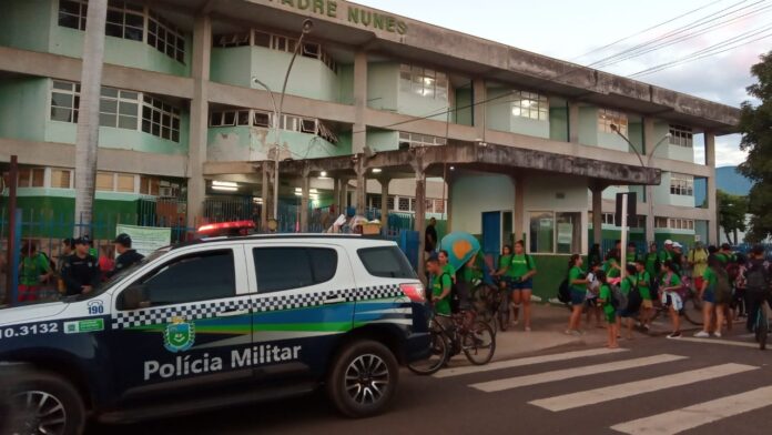 PMMS segue com policiamento comunitário e segurança nas escolas e transporte escolar de Coxim