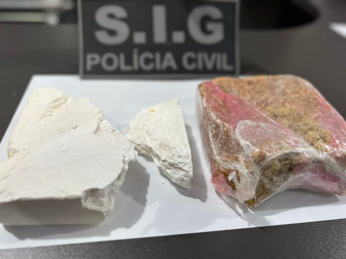 Após ser surpreendida transportando crack e cocaína, mulher é presa pela Polícia Civil em Ivinhema