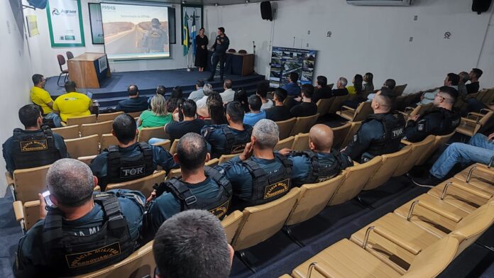 Polícia Militar Rodoviária e a AGESUL promovem cerimônia alusiva aos 10 anos da Campanha Maio Amarelo