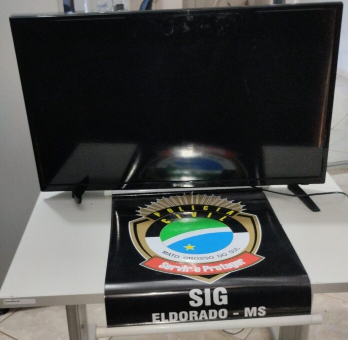 Polícia Civil identifica autor de furto e recupera televisor subtraído em Eldorado