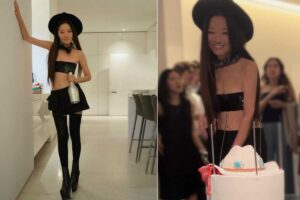 Vera Wang em sua festa de aniversário