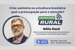 Crise sanitária na avicultura brasileira e qual a preocupação para o mercado é o tema do Podcast Comunicação Rural de hoje