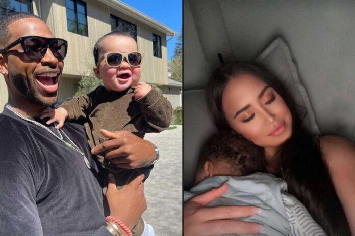 Tristan Thompson com Tatum, Maralee Nichols com Theo