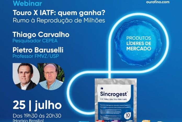 Ourofino Saúde Animal realiza webinar sobre vantagens da IATF em relação a monta natural