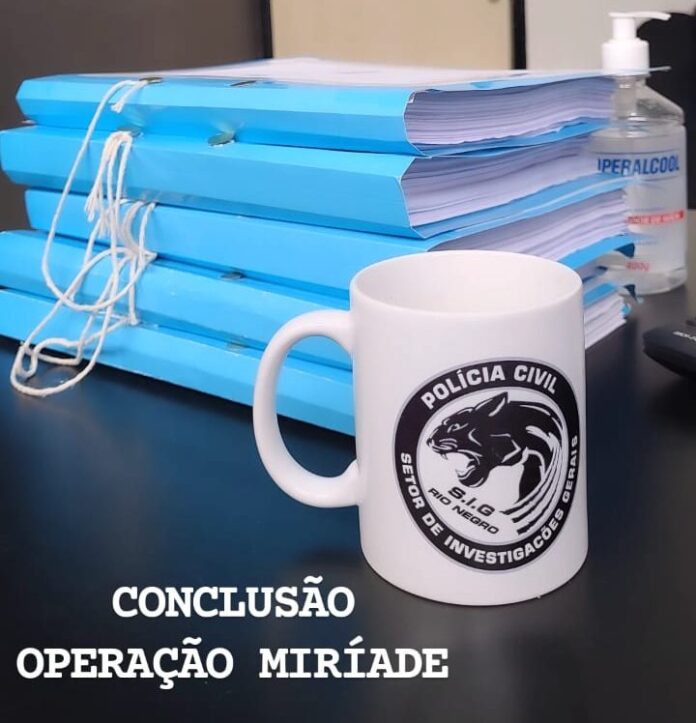 Polícia Civil conclui investigações relacionadas à operação “Miríade”, em Rio Negro