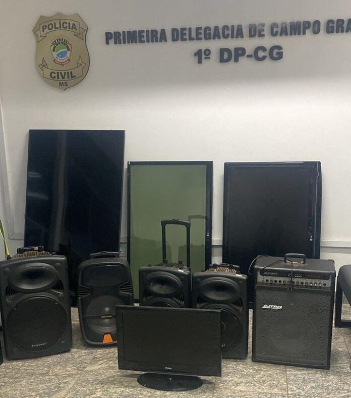 Polícia Civil esclarece furto à loja de eletrônicos em Campo Grande