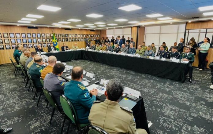 Comando da PMMS participa de encontro dos Comandantes-Gerais e reunião com Ministro da Justiça