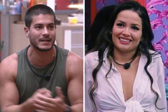 arthur aguiar e juliette no bbb, tv globo