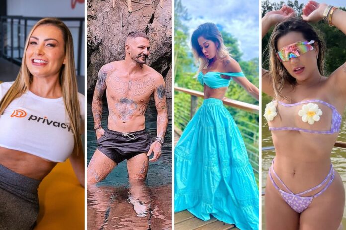 Andressa Urach, Wagner Santiago, Maíra Cardi e Deolane Bezerra