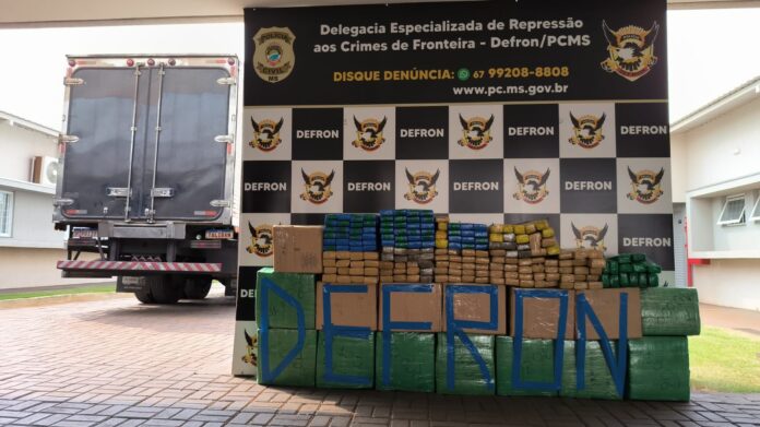 Polícia Civil apreende meia tonelada de maconha em carga de laticínios em Rio Brilhante