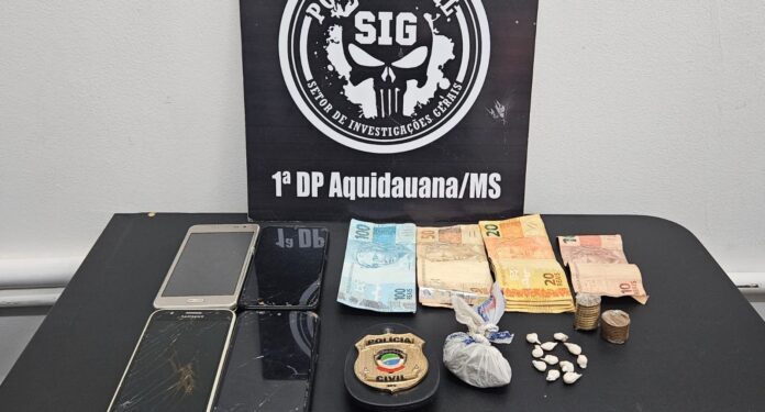 Polícia Civil prende em flagrante delito suspeita de tráfico de drogas em Aquidauana