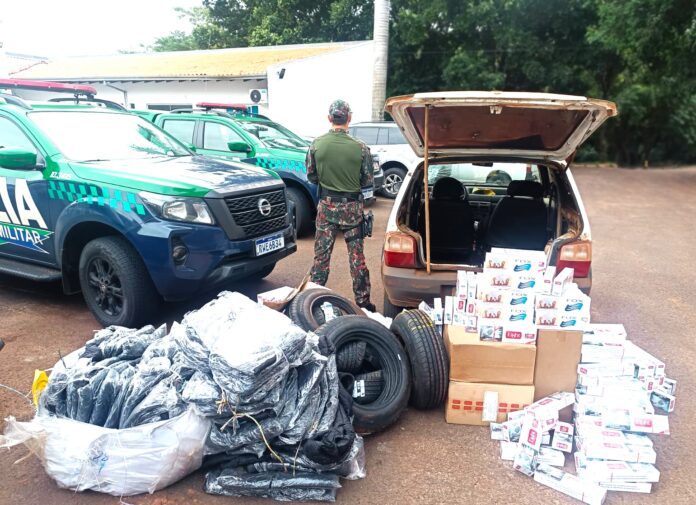 Operação Protetor das divisas e fronteiras: PMA de Campo Grande apreende contrabando