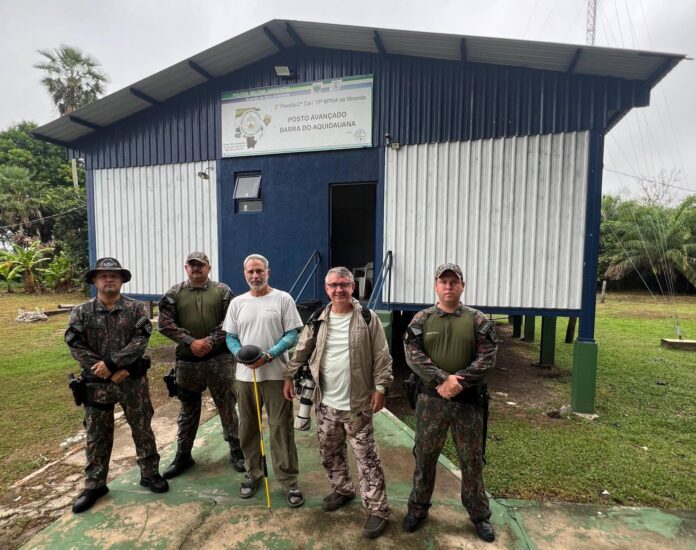 PMA de Miranda realiza monitoramento ambiental na Barra do Aquidauana acompanhado de documentarista renomado