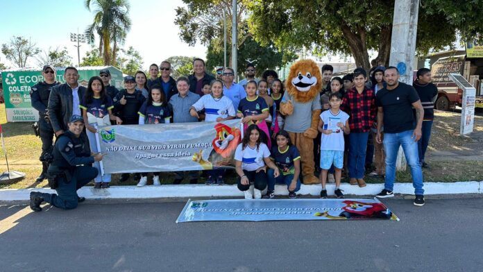 Polícia Militar realiza campanha mundial de combate ao tabagismo em Coxim