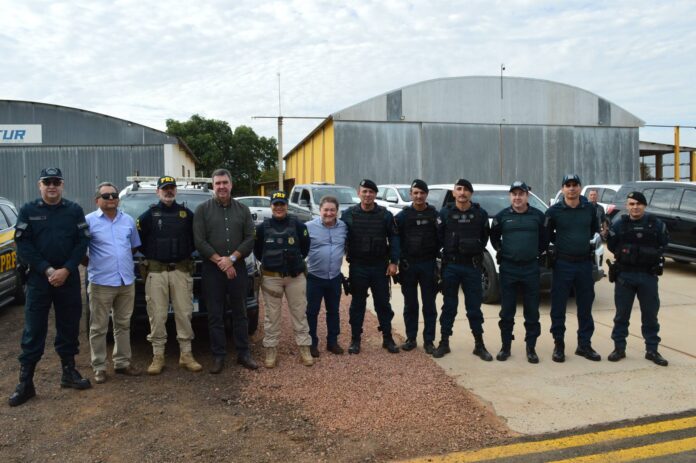 Polícia Militar Recepciona Governador em Coxim e Rio Verde