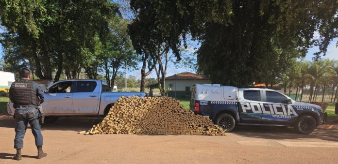 Batalhão de Polícia Militar Rural apreende veículo com 1,6 toneladas de drogas em Nioaque/MS