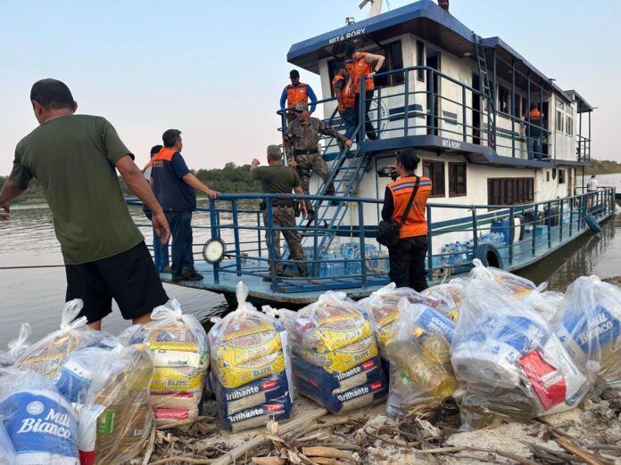 PMA apoia expedição fluvial que leva 180 cestas básicas às Comunidades Ribeirinhas