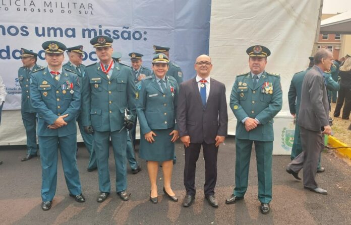 Policiais Militares do CPA-6 são condecorados em cerimônia durante aniversário de 189 anos da PMMS em Campo Grande